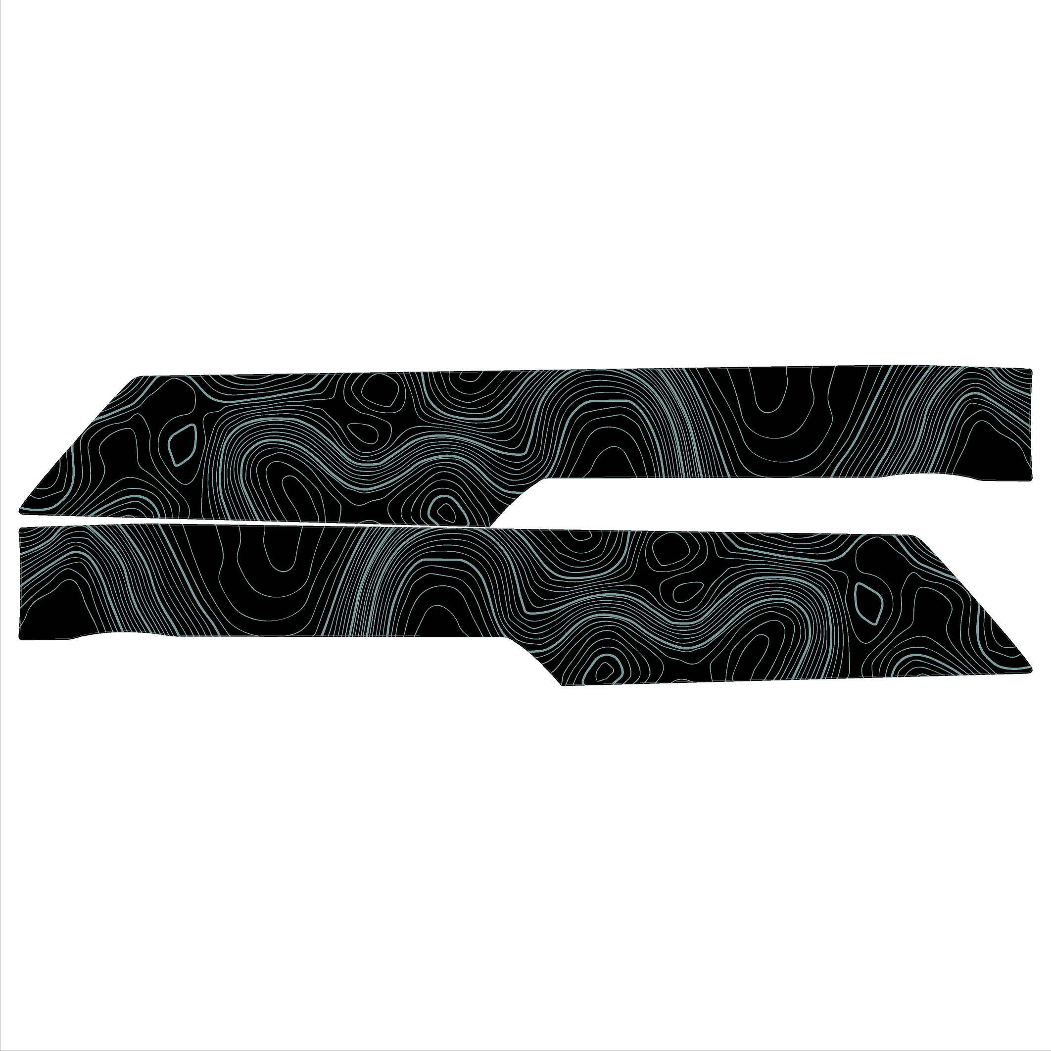 Topo Understeering Panel Overlay (Printed Series) - 2021-2022 Bronco (Type A)