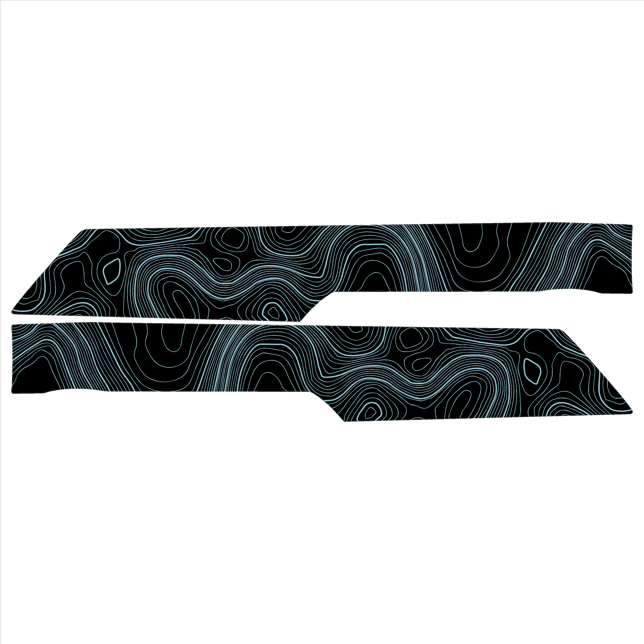 Topo Understeering Panel Overlay (Printed Series) - 2021-2022 Bronco (Type A)