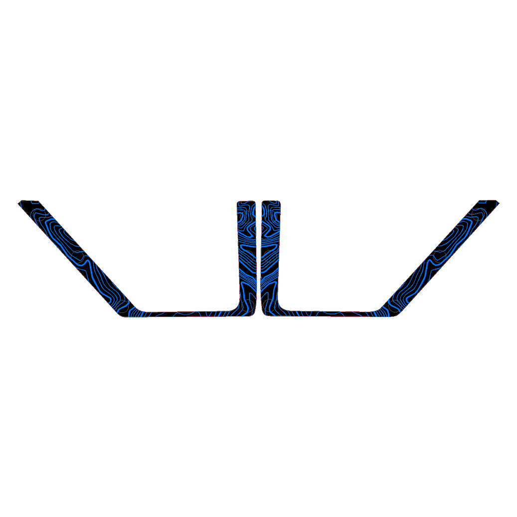Topo Front Door Net Trim Overlay Kit (Printed Series) - 2021+ Bronco