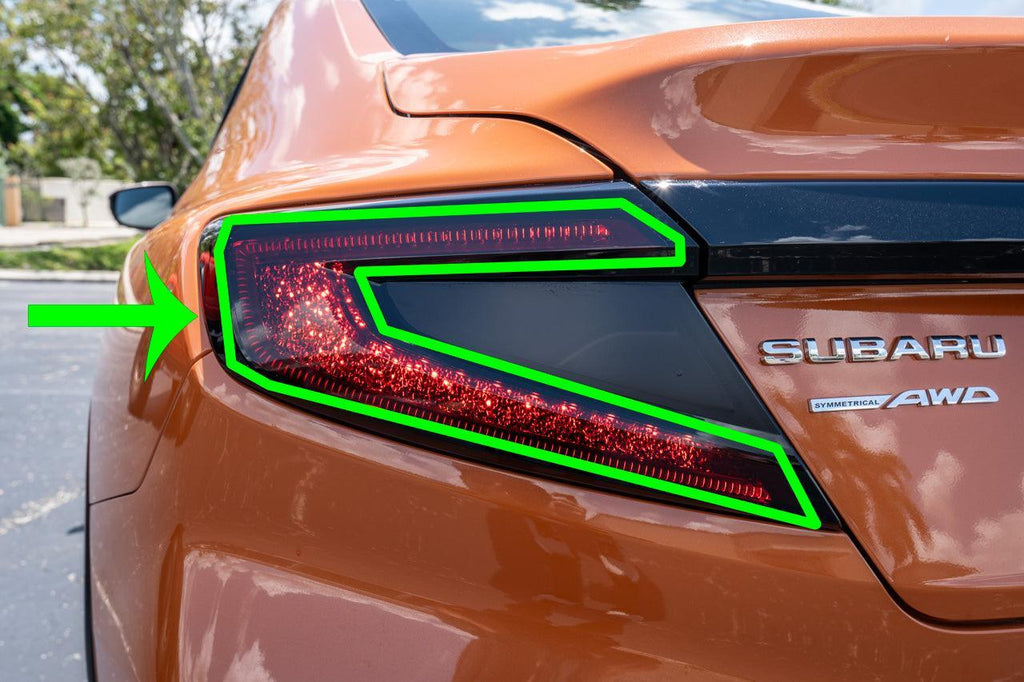 Version 1.0 Full OUTER Tail Light Overlays fits 2022+ WRX